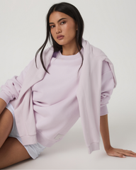 Restore Oversized Crew 2.0 Women's Lilac Breeze Sweatshirt | Vuori Sale