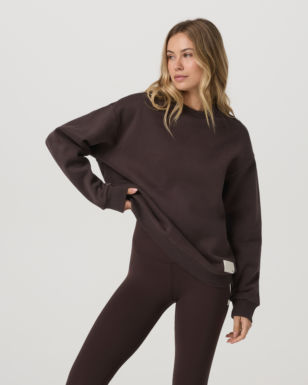 Restore Oversized Crew 2.0 French Roast Sweatshirt | Vuori For sale