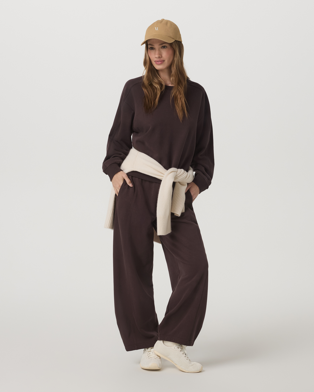 Sedona Seams Crew Women's French Roast Sweatshirt | Vuori US