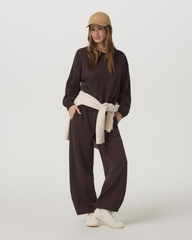 Sedona Seams Crew Women's French Roast Sweatshirt | Vuori US