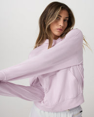Women's Halo Modern Pullover Hoodie Lilac Breeze Heather | Vuori