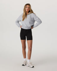 Restore Half Zip Hoodie Light Heather Grey Hoodie | Vuori Clothing