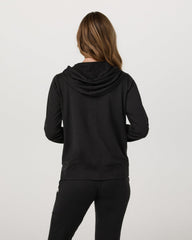 Halo Performance Hoodie 2.0 Black Heather Hoodie | Vuori Online