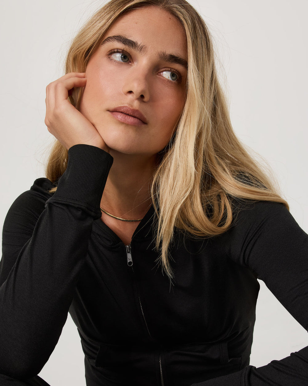 Halo Mini Full Zip Hoodie Black Heather | Vuori Discount