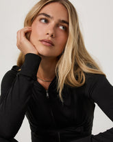 Halo Mini Full Zip Hoodie Black Heather | Vuori Discount
