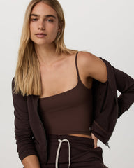Halo Mini FZ Hoodie Women's Java Heather Hoodie | Vuori On sale