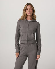 Halo Mini FZ Hoodie Women's Chia Heather Hoodie | Vuori For sale
