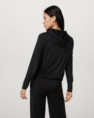 Halo Essential Hoodie Black Heather Sweatshirt | Vuori US
