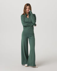 Halo Mini Track Jacket Women's Agate Green Cropped Zip-Up | Vuori Clothing