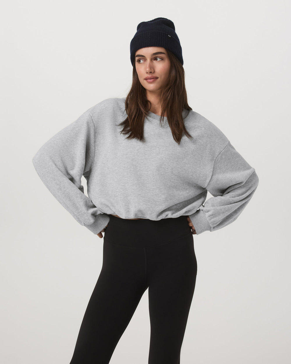 Sedona Bubble Crew Women's Light Heather Grey Crewneck | Vuori Online