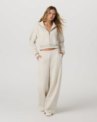 Restore Mini Full Zip Hoodie Bone Heather Jacket | Vuori On sale