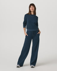 Compose Crew Ocean Blue Pullover Fleece Sweatshirt | Vuori On sale