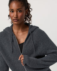 Émilie Cashmere Hoodie Women's Charcoal Heather | Vuori Online