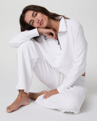 Sedona Cropped Half Zip White | Vuori On sale