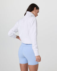Sedona Cropped Half Zip White | Vuori On sale