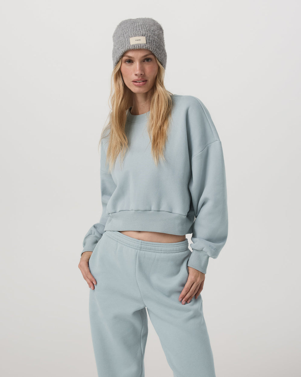 Restore Mini Crew Women's Blue Haze Crewneck | Vuori Sale