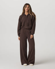 Restore Mini Full Zip Hoodie Women's Java Jacket | Vuori On sale