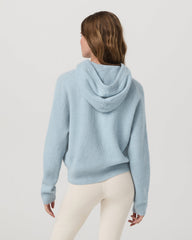 Émilie Cashmere Hoodie Women's Bluebell Zip | Vuori Outlet