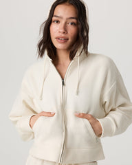 Beach Fleece Zip Up Women's Natural Full-Zip Hoodie | Vuori US