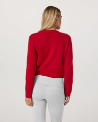 Émilie Cashmere Cardi Women's Cherry Cardi | Vuori On sale