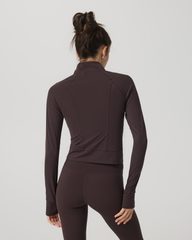 Vuori AllTheForm™ Fitness Jacket Women's French Roast Jacket | Vuori Outlet