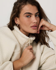 Alpine Jacket Women's Cozy Fleece Jacket in Bone | Vuori US