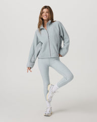 Alpine Jacket Women's Cozy Fleece Jacket in Blue Haze | Vuori Clothing
