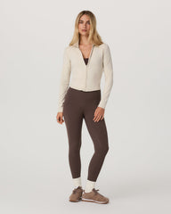Vuori AllTheFeels™ Full Zip Women's Bone Fitness Jacket | Vuori