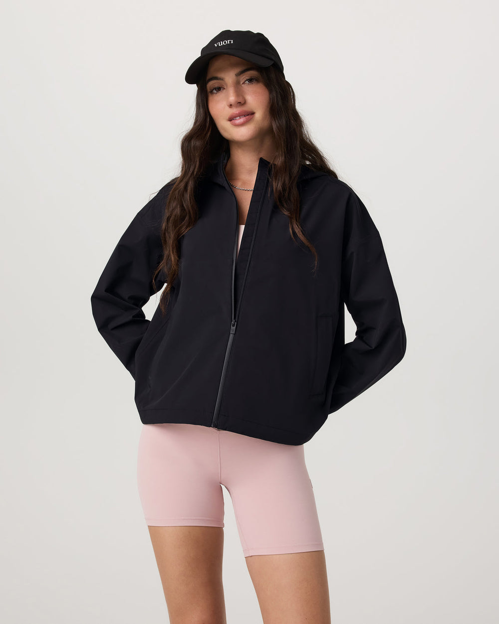 Nomadic Packable Rain Shell Women's Black Jacket | Vuori On sale