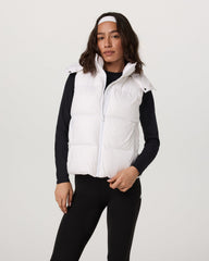 Alta Down Vest Women's White Sleeveless Vest | Vuori