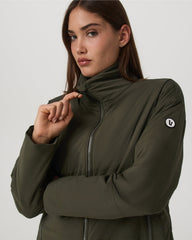 Canyon Insulated Jacket Women's Olive Full-Zip Jacket | Vuori Online