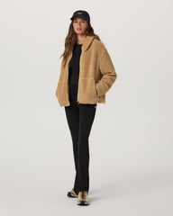 Lou Full Zip Jacket Women's Butterscotch Fleece Jacket | Vuori US