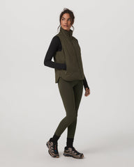 Canyon Insulated Vest Women's Olive Lightweight Vest | Vuori Clothing