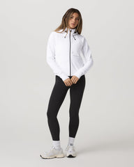 Chilled Out Full Zip Women's White Training Jacket | Vuori Discount