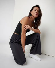 Villa Wideleg - Short Black Wide Leg Pants | Vuori For sale