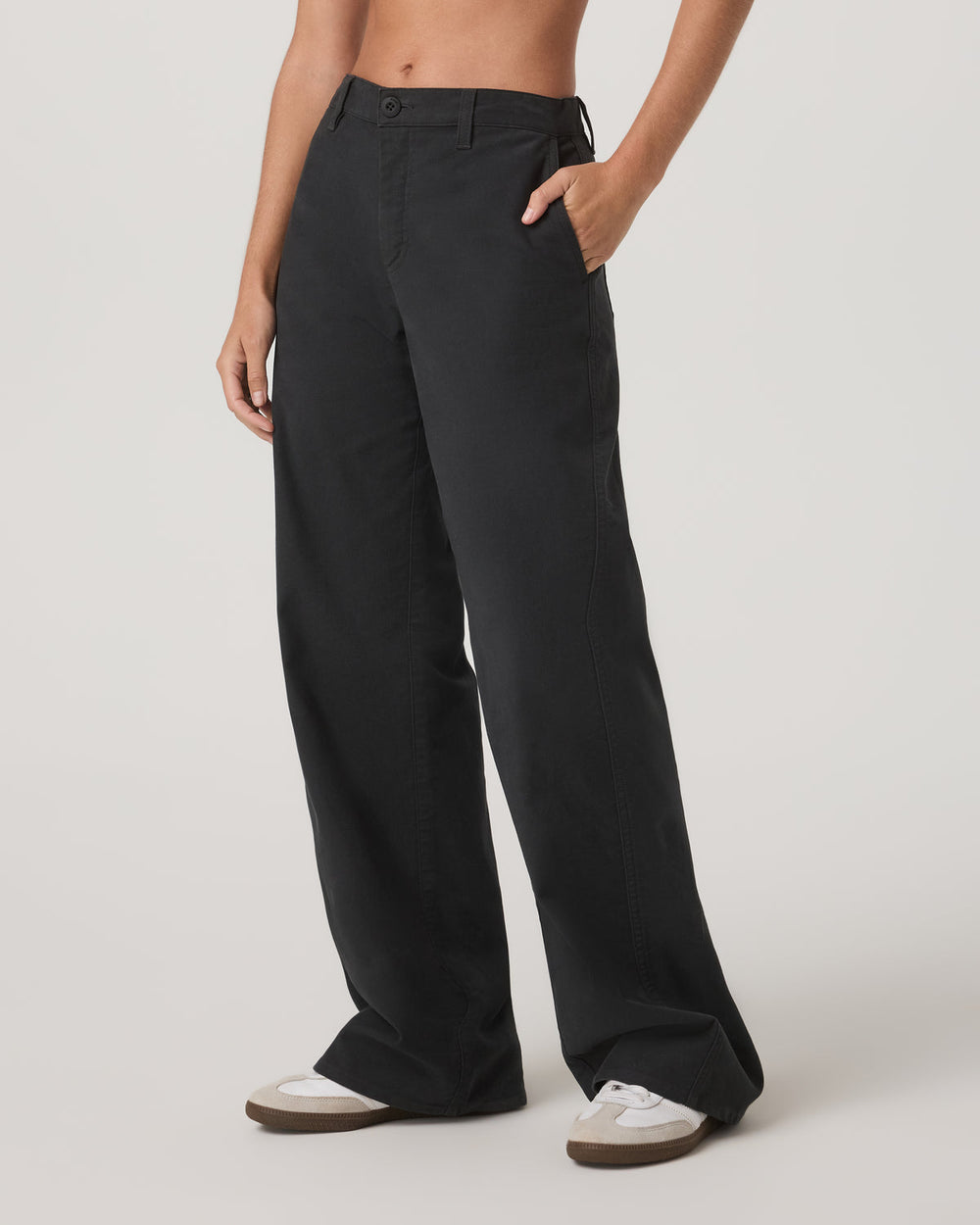 Telluride Twill Pant Women's Washed Black Pants | Vuori US