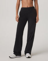 Halo Straight Leg Pant Women's Solid Black Pants | Vuori Clothing
