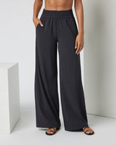 Villa Wideleg - Long Black Tall Wide Leg Pants | Vuori Clothing