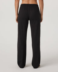 Halo Straight Leg - Long Women's Solid Black Pants | Vuori US