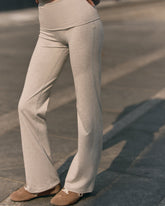 Granite Foldover Straight Leg Women's Oatmeal Heather Pant | Vuori