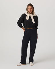 Women's Restore Straight Leg Sweatpant Washed Black | Vuori Clothing