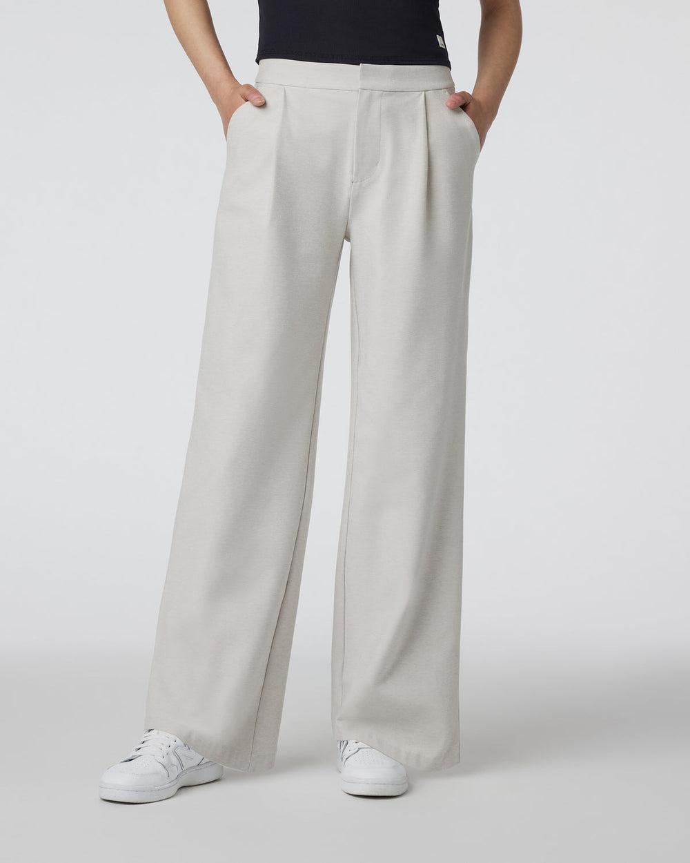 Elevation Trouser Ecru Heather High-Rise Pants | Vuori