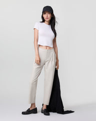 Elevation Ankle Trouser Ecru Heather | Vuori On sale