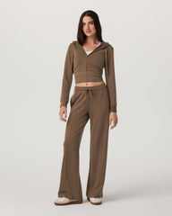 Compose Wideleg Pant Espresso Mid-High Rise Pants | Vuori Outlet