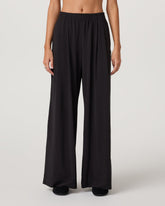 Villa Vibes Wideleg Women's Black Ultra-Wide Leg Pants | Vuori US