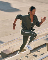 Vuori AllTheFeels™ Corset Legging Women's Agate Green Leggings | Vuori Outlet