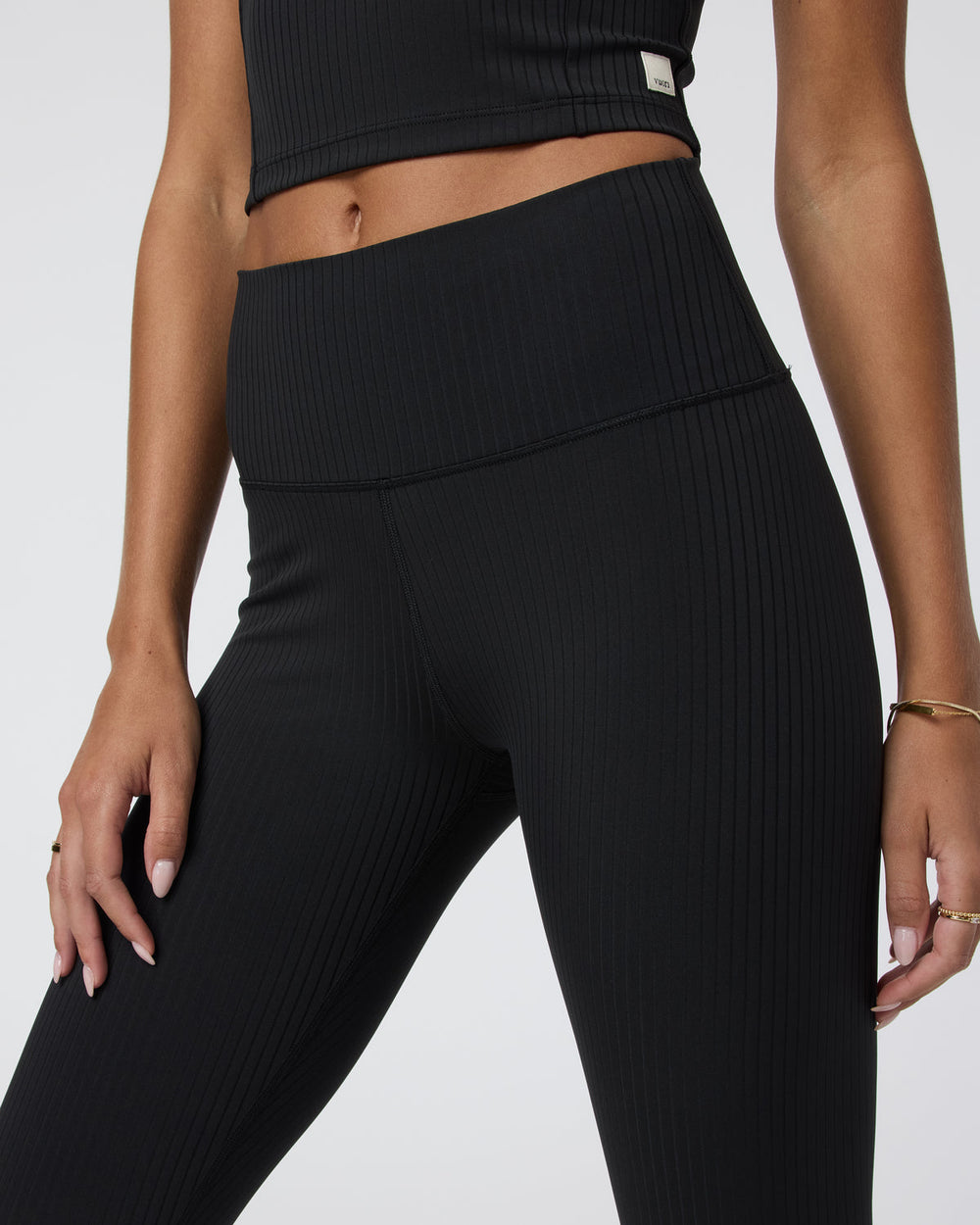Inversion Rib Legging Black | Vuori Clothing