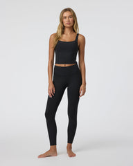 Inversion Rib Legging Black | Vuori Clothing