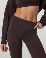 Vuori AllTheForm™ Flare - Short Women's French Roast Leggings | Vuori