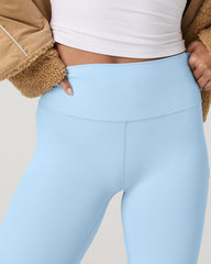Vuori AllTheFeels™ Slim Flare Crystal Blue Leggings | Vuori For sale